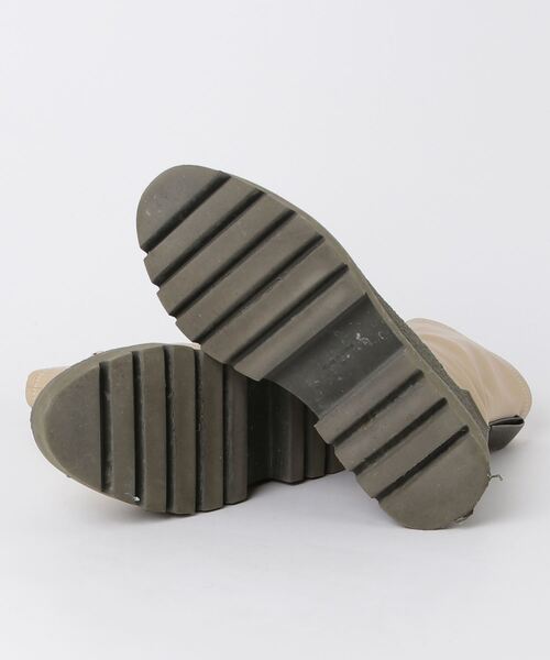 「JEANASIS」 ショートブーツ M ベージュ レディース_画像3