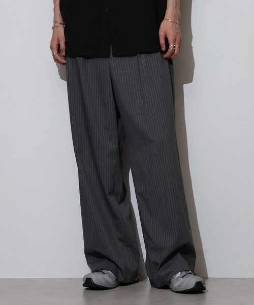 ワイドスラックス 約Lサイズ FUNALIVE パンツ ルーズワイドスラックス メンズ : ZOZOTOWN