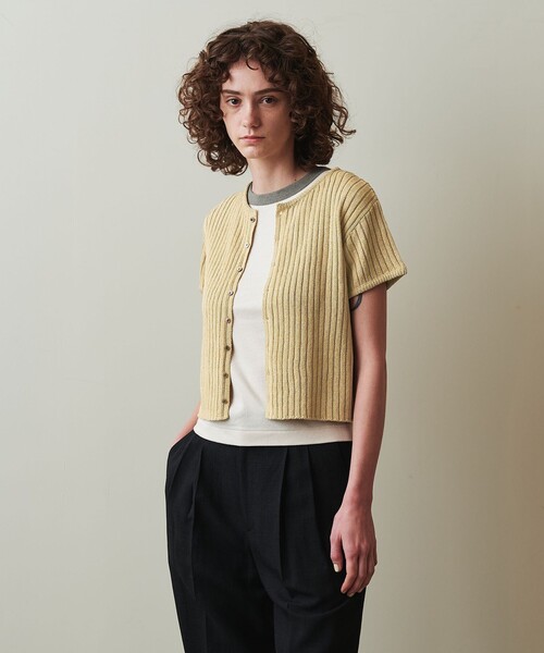 カーディガン 「Steven Alan」リブ カーディガン レディース