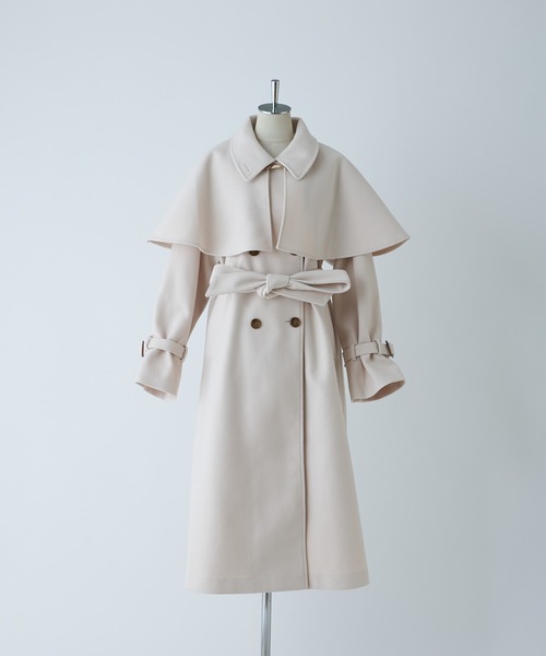 「one after another NICE CLAUP」 ステンカラーコート MEDIUM アイボリー レディース_画像3