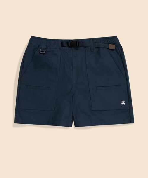 刺繍入りコットンキャンバスカーゴショーツ BROOKS BROTHERS パンツ ストレッチコットンキャンバス