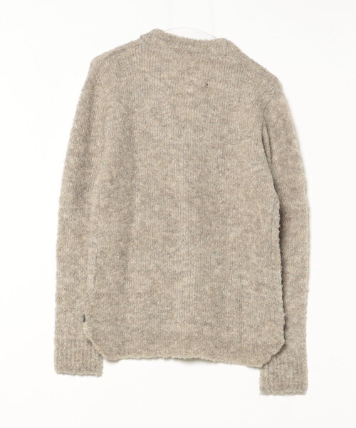 「attack the mind 7」 ニットカーディガン 2 ベージュ メンズ_画像2