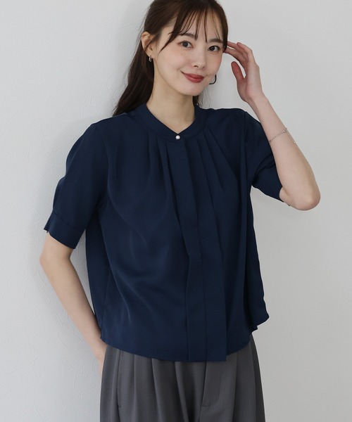 シャツ/ブラウス(半袖/袖なし) 2way Blouse BLUEEAST（ブルーイースト） ブラウス シャツ 2WAYフロントタック半袖