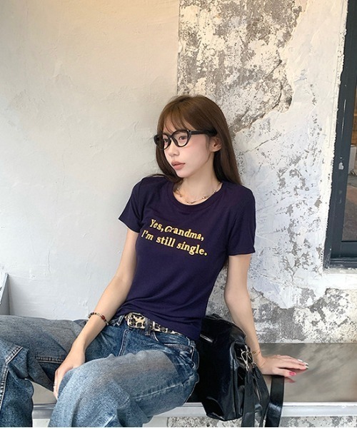Tシャツ Keystone Snacks 企業ロゴ 半袖 イエロー Lサイズ レディース 古着 ストリート Y2K DEVICE（デバイス） tシャツ シンプル 英字 ロゴ プリント 韓国