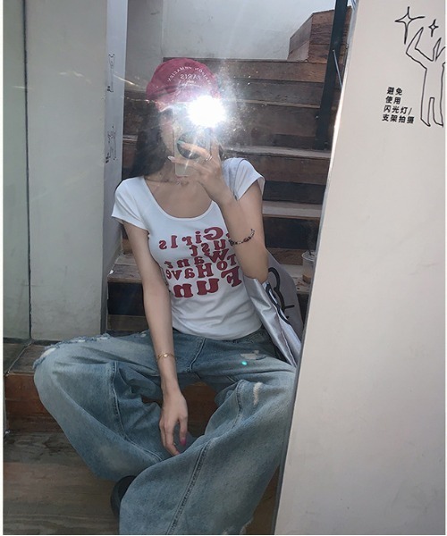 DEVICE（デバイス） tシャツ 半袖 シンプル 英字 ロゴ プリント 韓国 