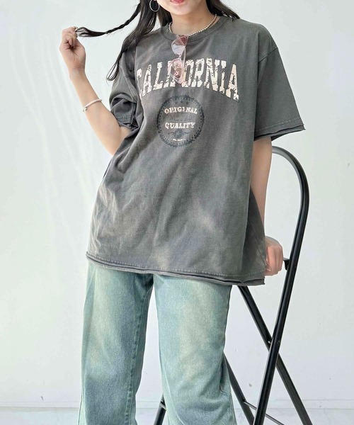 AS KNOW tシャツ ○ヴィンテージ風プリント オーバーサイズ半袖T