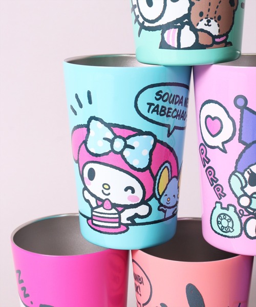 sanrio（サンリオ） タンブラー (OS)「sanrio」カップホルダーにもなる