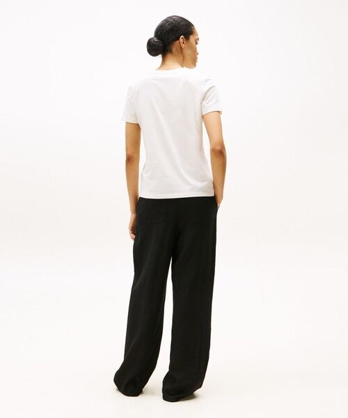 tシャツ ルレックススクリプトクルーネックショートスリーブTシャツ レディース TOMMY HILFIGER tシャツ ルレックススクリプトクルーネック