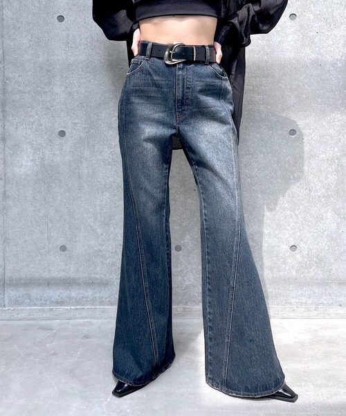 PAGEBOY ジーンズ デニム デニムパンツ スリムレッグフレア