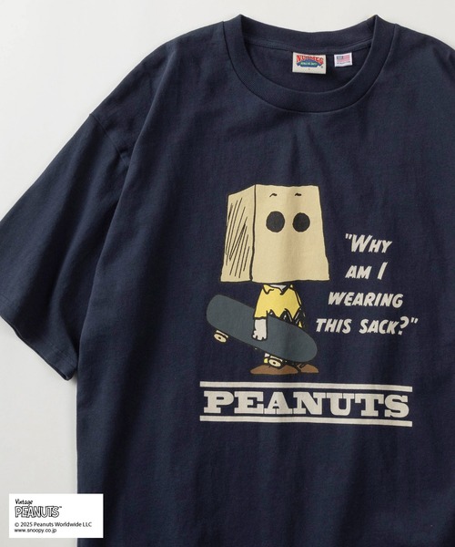 ピーナッツです！ PEANUTS tシャツ 「75」「PEANUTS/ピーナッツ」×「NUTMEG