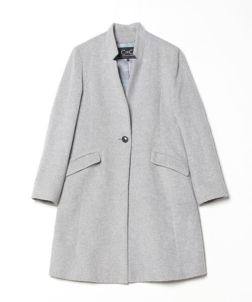 COUP DE CHANCE クードシャンス コート（その他） レディース 【古着】【中古】 COUP DE CHANCE（クードシャンス） チェスターコート 36 グレー