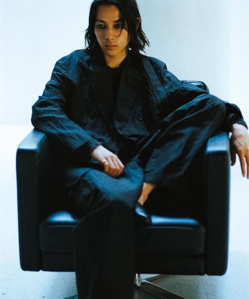 LIDnM 「LIDNM」 テーラードジャケット MEDIUM ブラック系その他