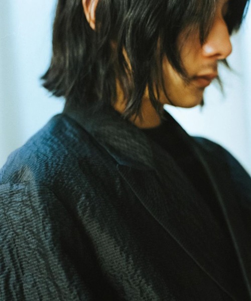 LIDnM 「LIDNM」 テーラードジャケット MEDIUM ブラック系その他