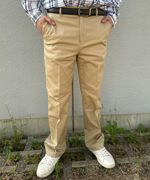 ARCADE マルチサイズ チノパン センタープレスストレートチノ メンズ