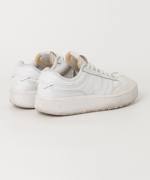 「New Balance」 ローカットスニーカー 24.5cm ホワイト レディース