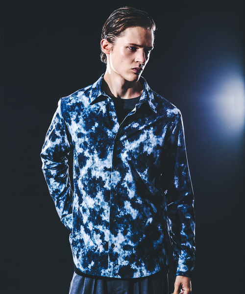 5351 POUR LES HOMMES シャツ クラウドプリント ストレッチ ジャージー 