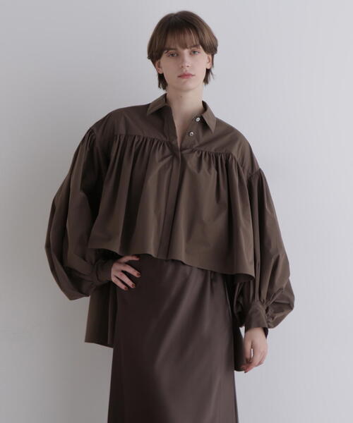 定価52800円　美品!! 　LE PHIL　ルフィル タフタブラウス LE PHIL（ル フィル） ブラウス シャツ クリスピータフタ レディース