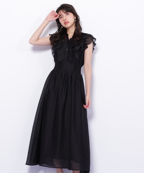 【新品未使用】JILL by JILL STUART シアーフリルワンピース シアープリーツフリルワンピース | JILL by JILL STUART（ジル