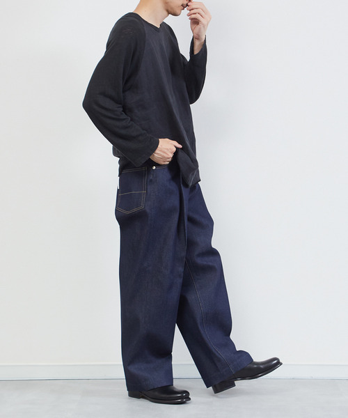 「NEONSIGN」 デニムパンツ 42 ノンウォッシュ メンズ