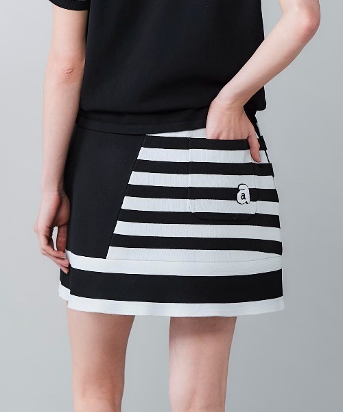 archivio（アルチビオ） スカート 「LADIES」ボーダー切替ニット