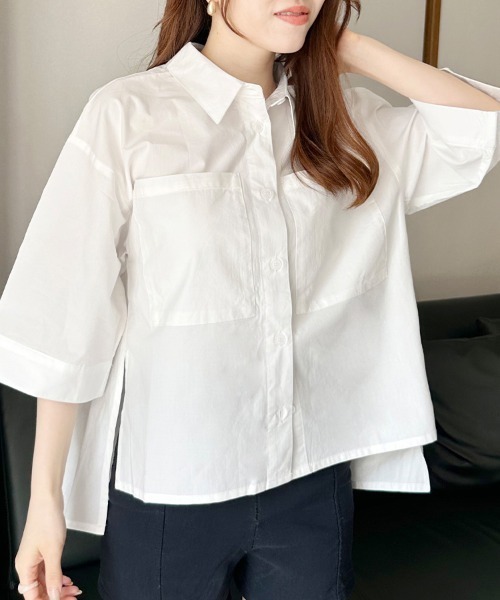 シャツ/ブラウス(長袖/七分) L'Appartement GOOD GRIEF! Gather Blouse L'Appartement GOOD GRIEF Gather Blouse アパルトモン グッドグリーフ