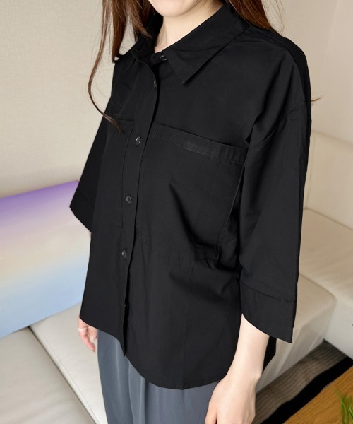 ReRe ブラウス シャツ 前後差丈シャツブラウス レディース : ZOZOTOWN 