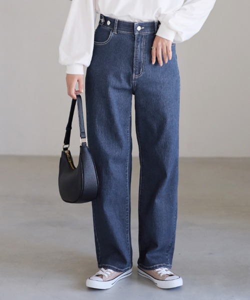 very nice　初期モデル ボンテージジーンズ 隠しチェックデニム Viola e Viola（ヴィオラ エ ヴィオラ） ワイドパンツ ジーンズ デニム