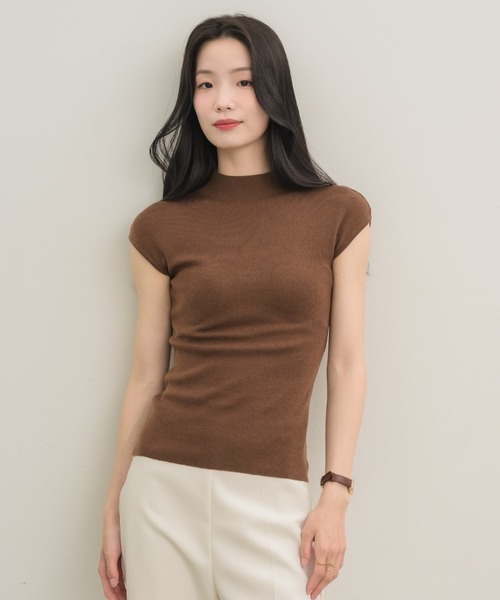 NEUNA（ヌナ） tシャツ モックネックニットトップス レディース