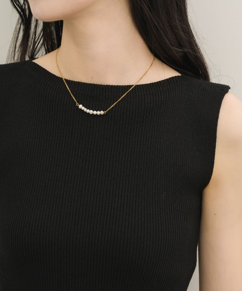 NEUNA（ヌナ） タンクトップ ノースリーブ ラインタンク レディース