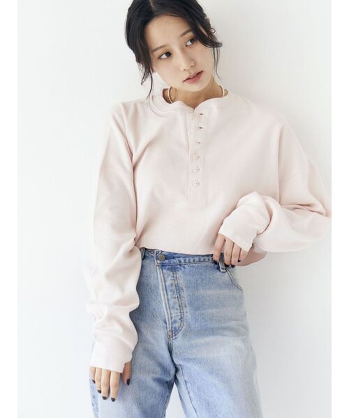 Ungrid（アングリッド） ヘンリーネック tシャツ FAITH MILLS別注