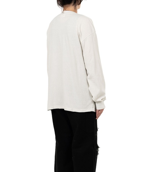 KAMIYA tシャツ KMY Eagle” Distressed L/S T-shirt メンズ : ZOZOTOWN