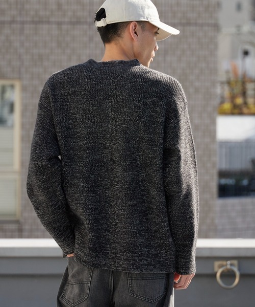 ニット+セーター Layered Sleeve Knit 楽天市場】ニット 透かし編み シアー プルオーバー ラメ入り ざっくり