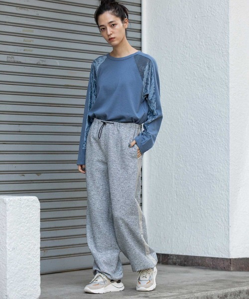 Munich（ミューニック） パンツ ツイード×ヴィンテージサテンサイド