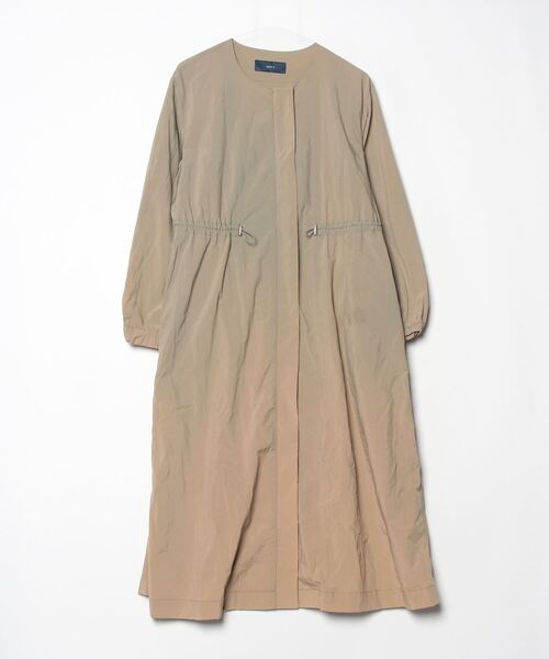 SHIPS（シップス） ノーカラーコート 38 オリーブ レディース