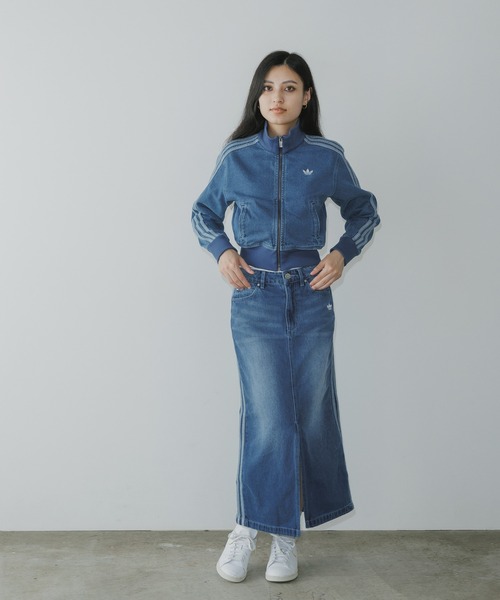 adidas デニムスカート adidas/アディダス DENIM LONG SKT