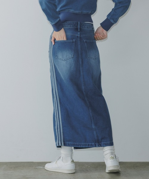 adidas デニムスカート26 adidas デニムスカート DENIM ZIP SKIRT / アディダスオリジナル