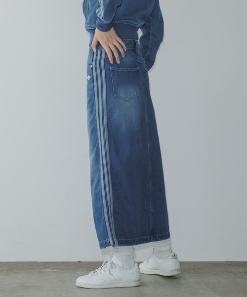 adidas デニムスカート adidas/アディダス DENIM LONG SKT