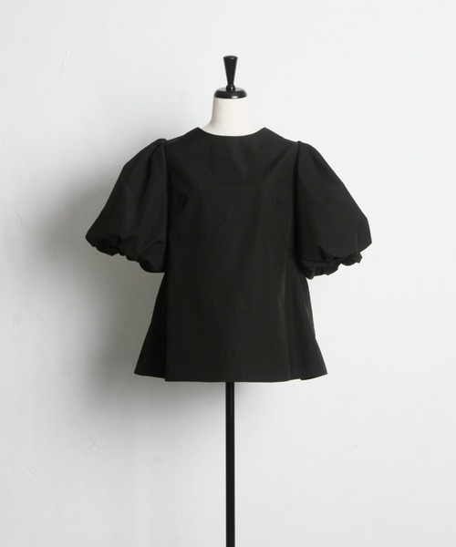 「&. NOSTALGIA」 半袖ブラウス M ブラック レディース_画像2