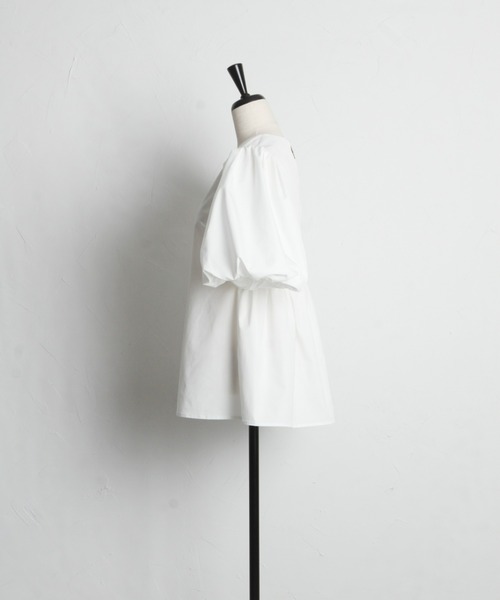 「&. NOSTALGIA」 半袖ブラウス M ブラック レディース_画像4