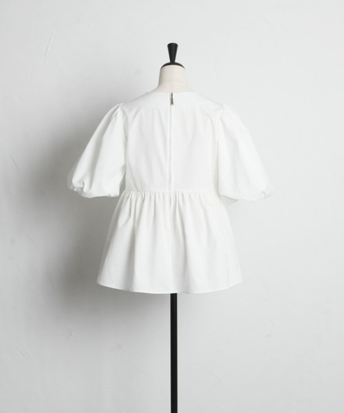 「&. NOSTALGIA」 半袖ブラウス M ブラック レディース_画像5