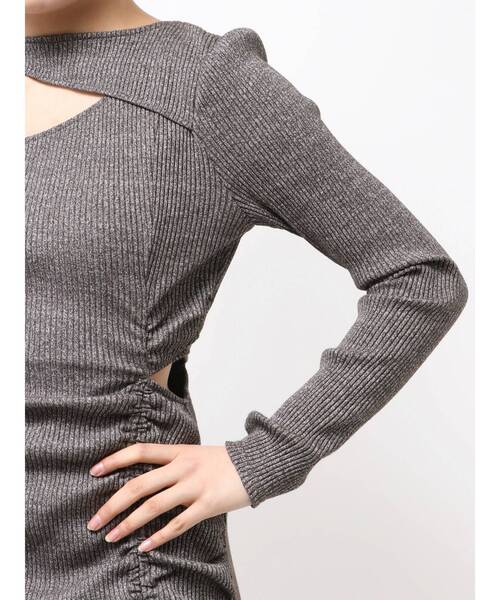 EATME（イートミー） ワンピース デコルテリブギャザーワンピース