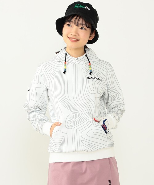BEAMS GOLF（ビームス ゴルフ） プルオーバーパーカー FREE ホワイト