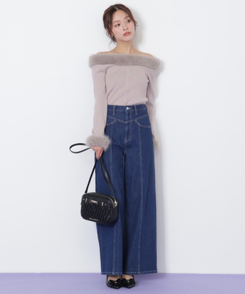 JILL by JILL STUART フェイクファートリムニット JILL by JILL STUART｜フェイクファートリムニット | Rakuten Fashion