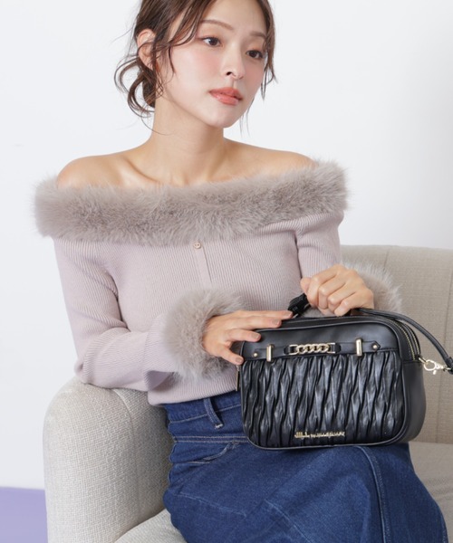 JILL by JILL STUART フェイクファートリムニット JILL by JILL STUART｜フェイクファートリムニット | Rakuten Fashion