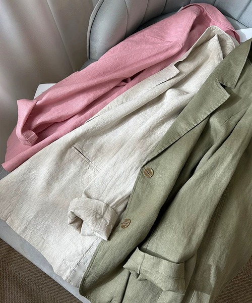 「SMILE ORCHID」 テーラードジャケット M ナチュラル レディース_画像2