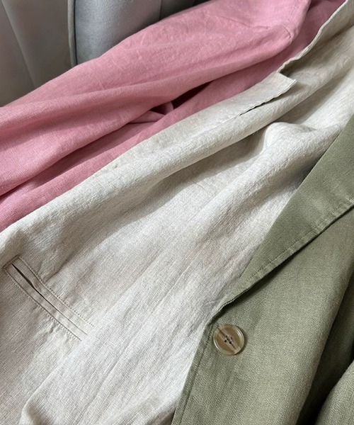 「SMILE ORCHID」 テーラードジャケット M ナチュラル レディース_画像3