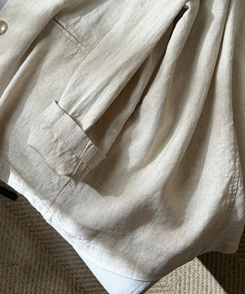 「SMILE ORCHID」 テーラードジャケット M ナチュラル レディース_画像6