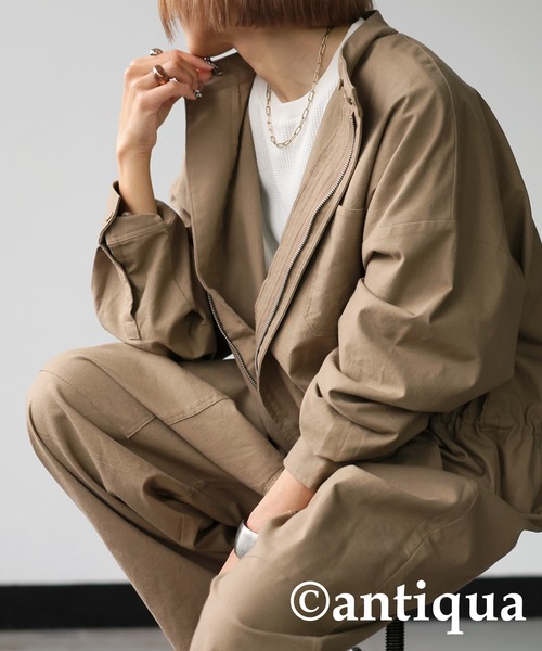 「antiqua」 「tree cafe」オールインワン FREE ブラック レディース_画像8