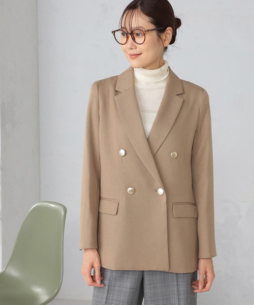 GALLORIA ジャケット テーラードジャケット ウォッシャブル ダブル