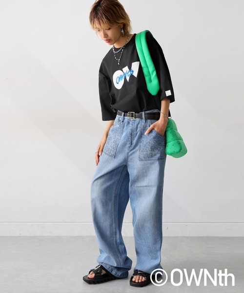 [OWNth] короткий рукав футболка P белый женский 